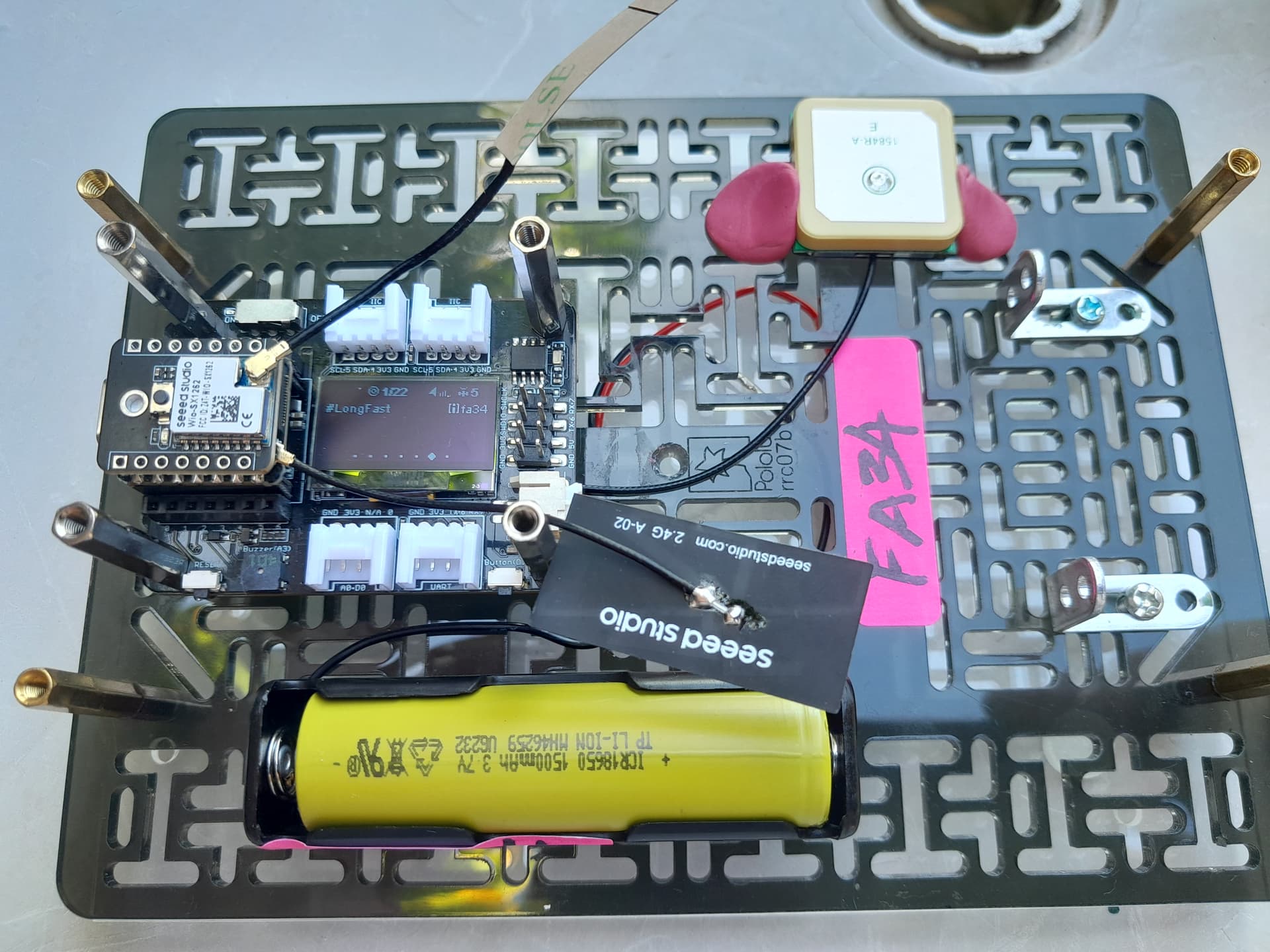 Xiao Expanxn Baseread batt status for Meshtaxc - XIAO - Seeed
