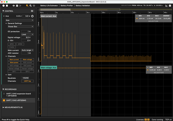 XIAO nRF52840 stand alone | Active mode