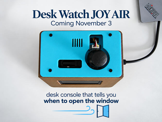 Console de bureau annonçant l’air frais