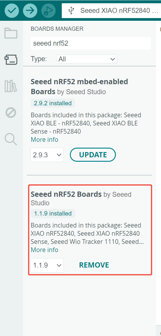 Compiling for Seeed Studio XIAO nRF52840 Sense Plus (SKU
